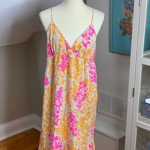 Bright maxi-dress